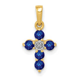 14k-sapphire-and-diamond-cross-pendant-SolomonJeweler-Wichita-KS-CustomJewelry