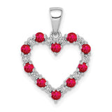 14k-white-gold-diamond-and-35-ruby-heart-pendant-SolomonJeweler-Wichita-KS-CustomJewelry
