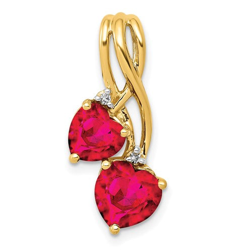 14k-lab-created-ruby-and-diamond-double-heart-pendant-SolomonJeweler-Wichita-KS-CustomJewelry