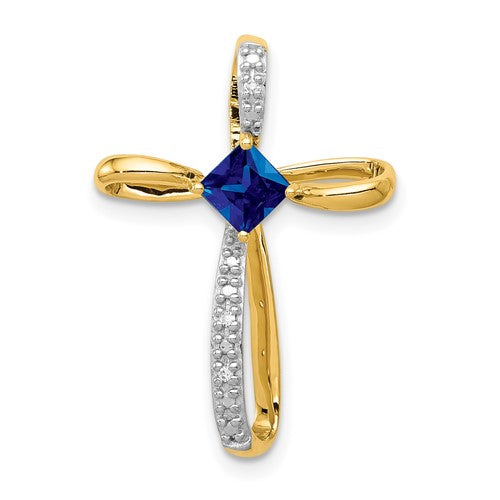 14k-w-rhodium-lab-created-sapphire-and-diamond-cross-slide-SolomonJeweler-Wichita-KS-CustomJewelry