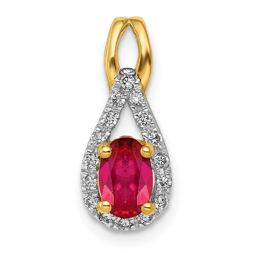 14k-diamond-and-oval-50-ruby-pendant-SolomonJeweler-Wichita-KS-CustomJewelry