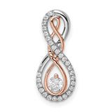 14k-two-tone-white-and-rose-infinity-diamond-chain-slide-SolomonJeweler-Wichita-KS-CustomJewelry