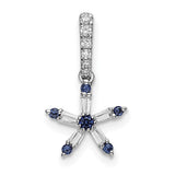 14k-white-gold-blue-sapphire-and-diamond-star-pendant-SolomonJeweler-Wichita-KS-CustomJewelry