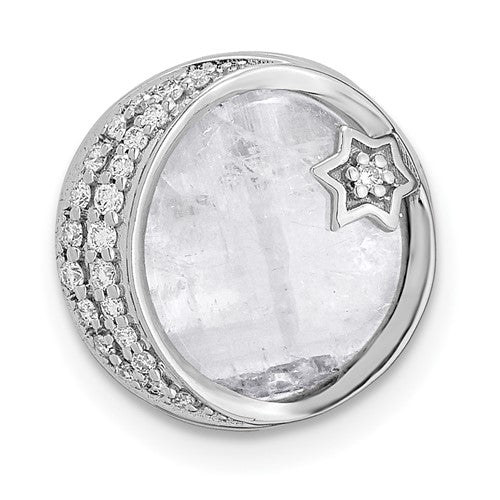 14k-white-gold-diamond-and-moonstone-moon-star-chain-slide-SolomonJeweler-Wichita-KS-CustomJewelry