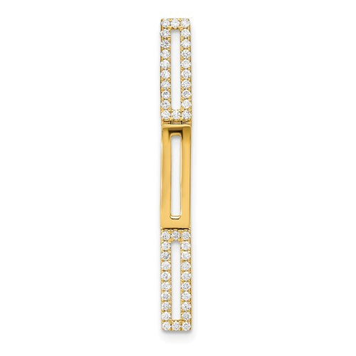 14k-polished-rectangle-link-diamond-chain-slide-pendant-SolomonJeweler-Wichita-KS-CustomJewelry