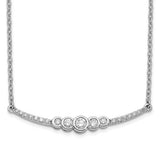 14k-white-gold-polished-diamond-bezel-set-bar-18in-necklace-SolomonJeweler-Wichita-KS-CustomJewelry