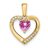 14k-pink-sapphire-and-diamond-heart-pendant-SolomonJeweler-Wichita-KS-CustomJewelry