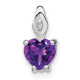 14k-white-gold-heart-amethyst-and-diamond-pendant-SolomonJeweler-Wichita-KS-CustomJewelry