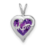 14k-white-gold-amethyst-and-diamond-mom-heart-pendant-SolomonJeweler-Wichita-KS-CustomJewelry