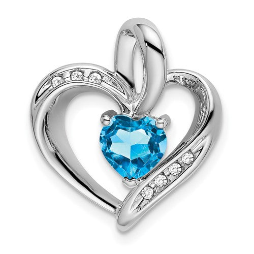 14k-white-gold-blue-topaz-and-diamond-heart-pendant-SolomonJeweler-Wichita-KS-CustomJewelry