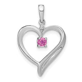 14k-white-gold-created-pink-sapphire-and-diamond-heart-pendant-SolomonJeweler-Wichita-KS-CustomJewelry