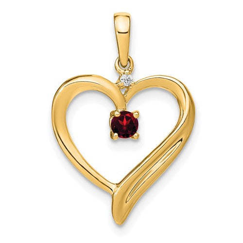 14k-garnet-and-diamond-heart-pendant-SolomonJeweler-Wichita-KS-CustomJewelry