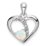 14k-white-gold-created-opal-and-diamond-heart-pendant-SolomonJeweler-Wichita-KS-CustomJewelry