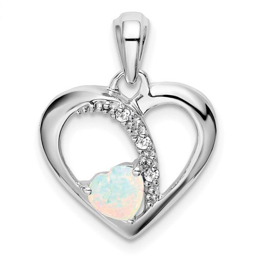 14k-white-gold-created-opal-and-diamond-heart-pendant-SolomonJeweler-Wichita-KS-CustomJewelry