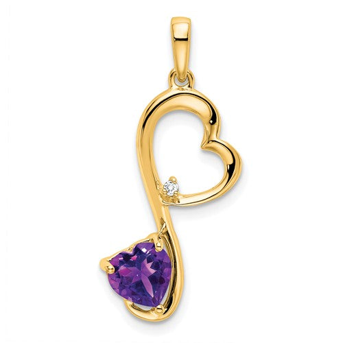 14k-amethyst-and-diamond-heart-pendant-SolomonJeweler-Wichita-KS-CustomJewelry