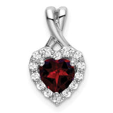 14k-white-gold-garnet-and-diamond-halo-heart-pendant-SolomonJeweler-Wichita-KS-CustomJewelry