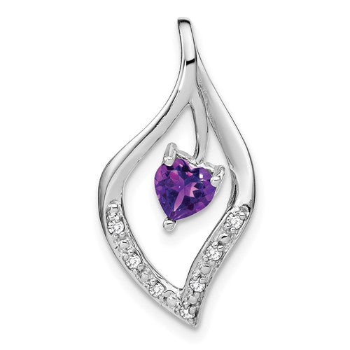 14k-white-gold-amethyst-and-diamond-pendant-SolomonJeweler-Wichita-KS-CustomJewelry