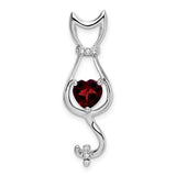 14k-white-gold-garnet-and-diamond-cat-pendant-SolomonJeweler-Wichita-KS-CustomJewelry