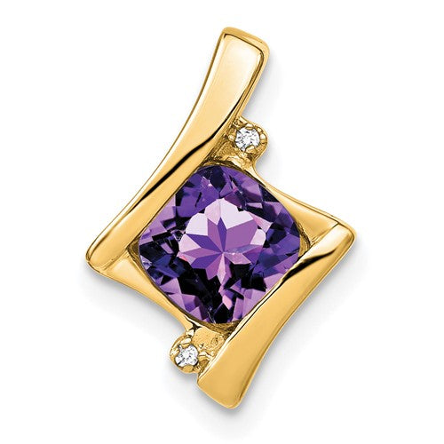 14k-amethyst-and-diamond-pendant-SolomonJeweler-Wichita-KS-CustomJewelry