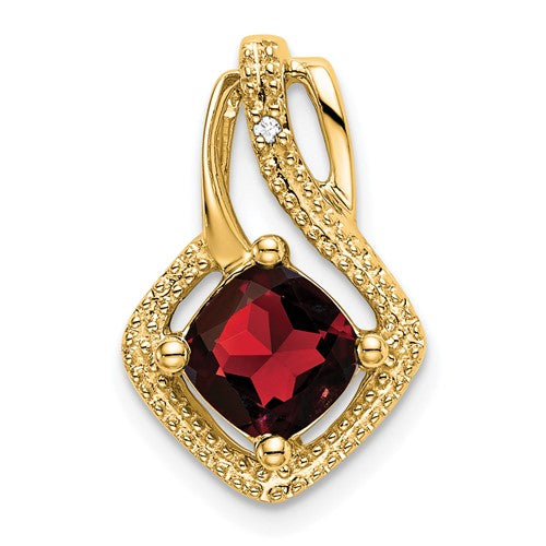 14k-garnet-and-diamond-pendant-SolomonJeweler-Wichita-KS-CustomJewelry