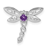 14k-white-gold-amethyst-and-diamond-dragonfly-chain-slide-SolomonJeweler-Wichita-KS-CustomJewelry