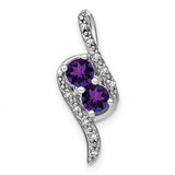 14k-white-gold-amethyst-and-diamond-chain-slide-SolomonJeweler-Wichita-KS-CustomJewelry