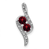 14k-white-gold-garnet-and-diamond-chain-slide-SolomonJeweler-Wichita-KS-CustomJewelry