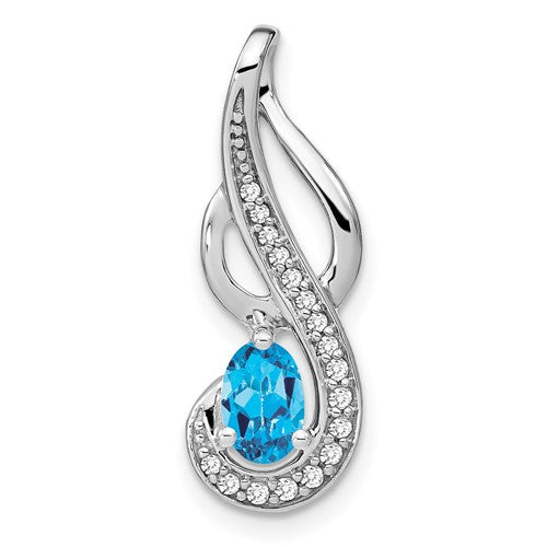 14k-white-gold-blue-topaz-and-diamond-swirl-pendant-SolomonJeweler-Wichita-KS-CustomJewelry