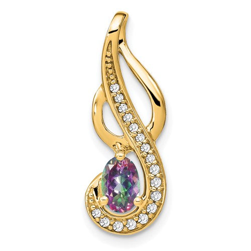14k-mystic-fire-topaz-and-diamond-swirl-pendant-SolomonJeweler-Wichita-KS-CustomJewelry