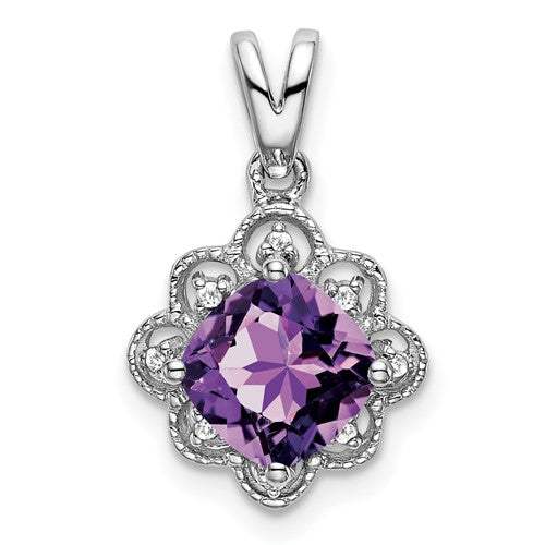 14k-white-gold-amethyst-and-diamond-scalloped-pendant-SolomonJeweler-Wichita-KS-CustomJewelry
