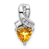 14k-white-gold-trillion-citrine-and-diamond-pendant-SolomonJeweler-Wichita-KS-CustomJewelry