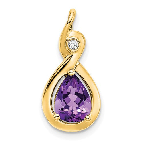 14k-pear-amethyst-and-diamond-pendant-SolomonJeweler-Wichita-KS-CustomJewelry