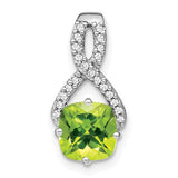 14k-white-gold-cushion-peridot-and-diamond-pendant-SolomonJeweler-Wichita-KS-CustomJewelry