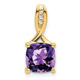 14k-cushion-amethyst-and-diamond-pendant-SolomonJeweler-Wichita-KS-CustomJewelry