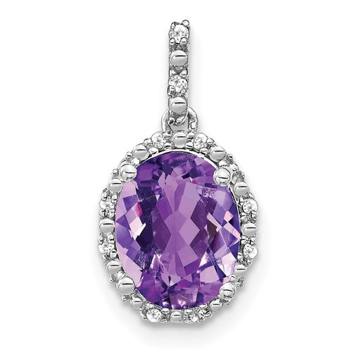 14k-white-gold-oval-amethyst-and-diamond-halo-pendant-SolomonJeweler-Wichita-KS-CustomJewelry