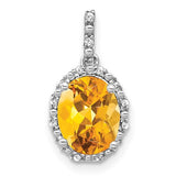 14k-white-gold-oval-citrine-and-diamond-halo-pendant-SolomonJeweler-Wichita-KS-CustomJewelry