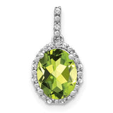 14k-white-gold-oval-peridot-and-diamond-halo-pendant-SolomonJeweler-Wichita-KS-CustomJewelry