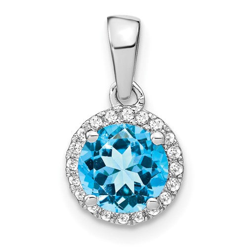 14k-white-gold-blue-topaz-and-diamond-halo-pendant-SolomonJeweler-Wichita-KS-CustomJewelry