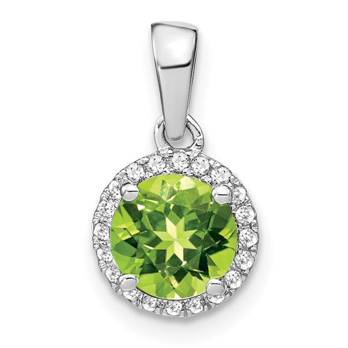 14k-white-gold-peridot-and-diamond-halo-pendant-SolomonJeweler-Wichita-KS-CustomJewelry