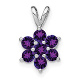 14k-white-gold-amethyst-floral-pendant-SolomonJeweler-Wichita-KS-CustomJewelry