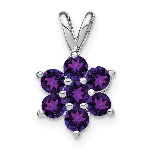 14k-white-gold-amethyst-floral-pendant-SolomonJeweler-Wichita-KS-CustomJewelry