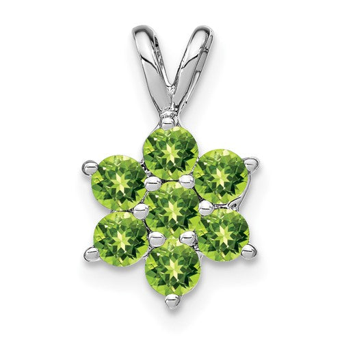 14k-white-gold-peridot-floral-pendant-SolomonJeweler-Wichita-KS-CustomJewelry