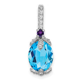 14k-white-gold-oval-blue-topaz-amethyst-diamond-pendant-SolomonJeweler-Wichita-KS-CustomJewelry