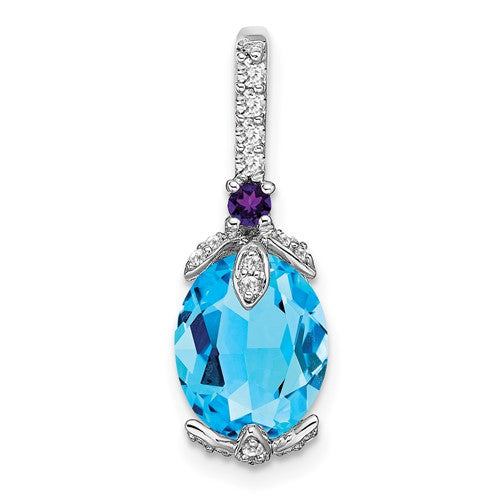 14k-white-gold-oval-blue-topaz-amethyst-diamond-pendant-SolomonJeweler-Wichita-KS-CustomJewelry