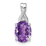 14k-white-gold-oval-amethyst-and-diamond-pendant-SolomonJeweler-Wichita-KS-CustomJewelry
