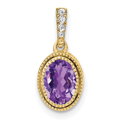 14k-oval-amethyst-and-diamond-pendant-SolomonJeweler-Wichita-KS-CustomJewelry