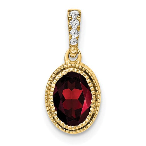 14k-oval-garnet-and-diamond-pendant-SolomonJeweler-Wichita-KS-CustomJewelry