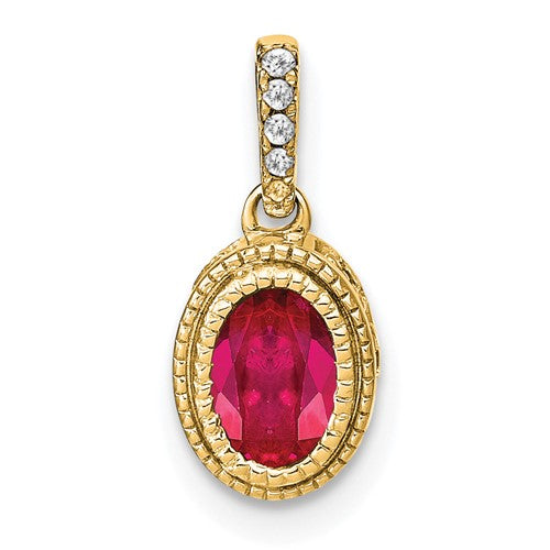 14k-oval-ruby-and-diamond-pendant-SolomonJeweler-Wichita-KS-CustomJewelry