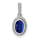 14k-white-gold-oval-sapphire-and-diamond-pendant-SolomonJeweler-Wichita-KS-CustomJewelry