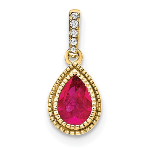 14k-pear-ruby-and-diamond-pendant-SolomonJeweler-Wichita-KS-CustomJewelry
